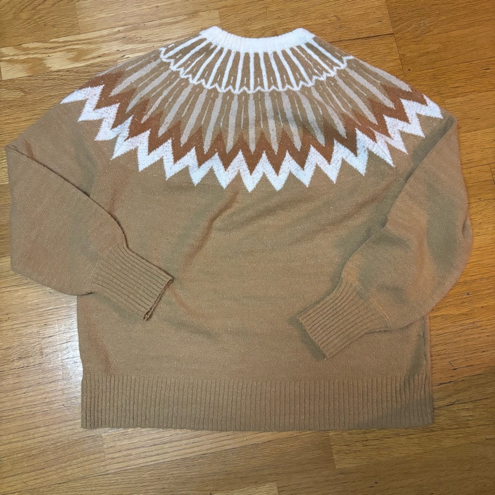 French Connection Essentials Wool Blend Fair Isle… - image 5